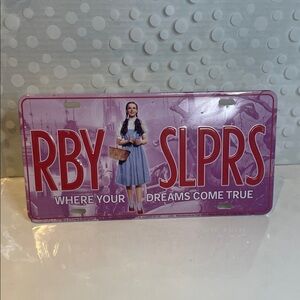 The Wizard of Oz Dorothy 👠metal license plate wall decor